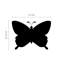 Décalcomanie murale papillon tableau noir Goshen