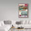 «Canoe Lodge Throw Reds» par Dartis, impression sur toile tendue-25332336