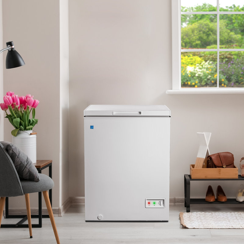 5 Cubic Feet Chest Freezer with Adjustable Temperature Controls