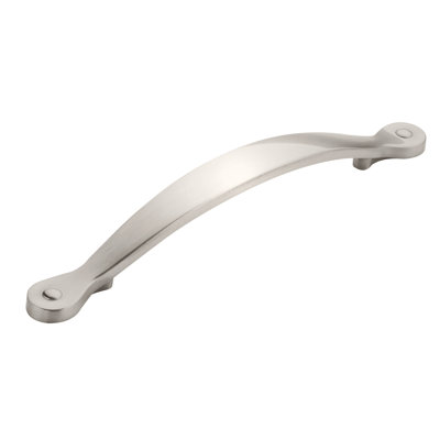 Inspirations 5-1/16 inch (128mm) Center-to-Center Satin Nickel Cabinet Pull - 10 Pack