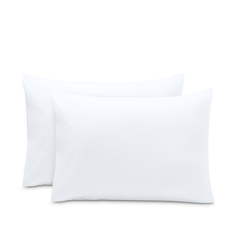 Microfiber Pillowcase Set Envelope Closure, White, King Pillow Case