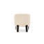 Chaise avec accoudoirs à 4 pieds Rancho Teddy, crème