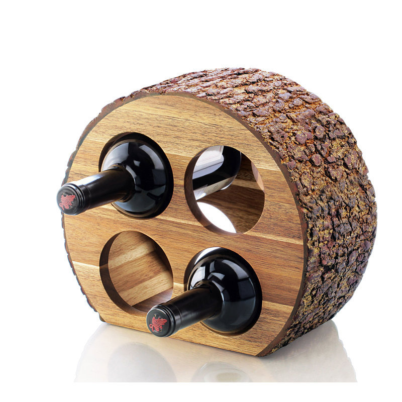 Solid Wood Wine Bottle Rack