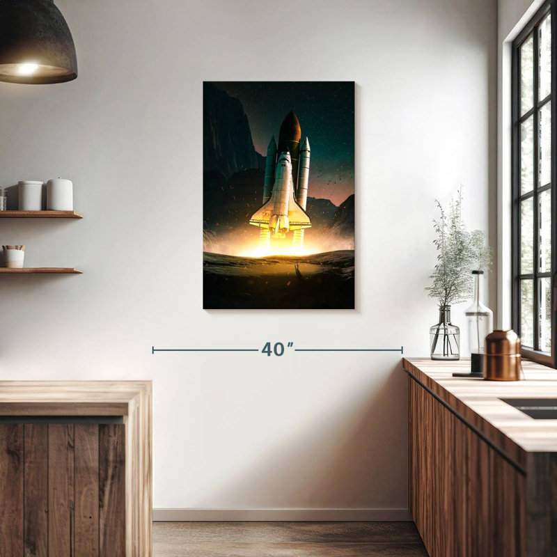 Oberle Space Shuttle Fantasy, 36" H x 24" W