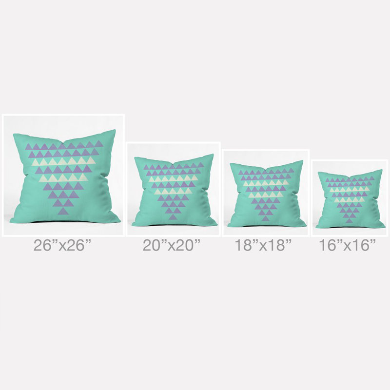 Coussin décoratif triangulaires allyson johnson, 18 po x 18 po