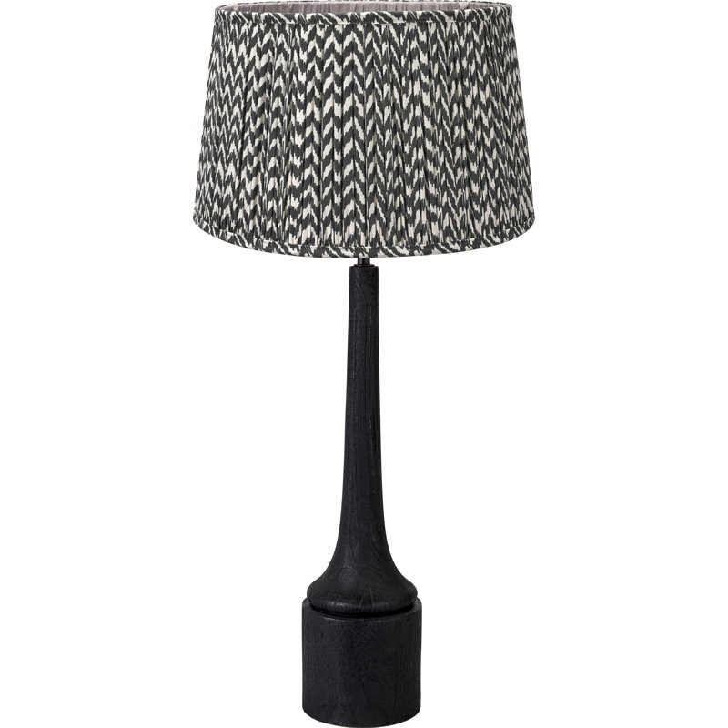 Wood Table Lamp, Black