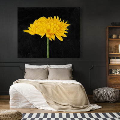 Chrysanthème, toile rustique | Art floral
