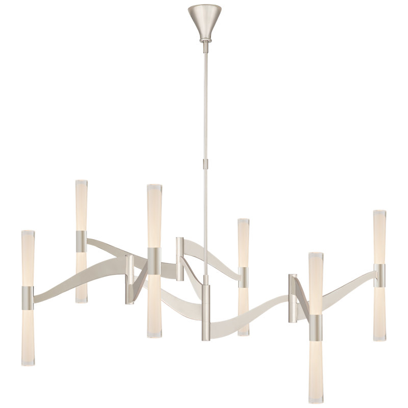 AERIN Brenta Grande Chandelier, Polished Nickel