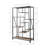 Forshee Geometric Bookcase in Antique Oak and Sandy Gray-145560059
