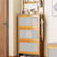 Armoire à chaussures avec 3 tiroirs en rotin, armoire de rangement à chaussures en bambou avec crochets à manteaux, armoire à chaussures autoportante