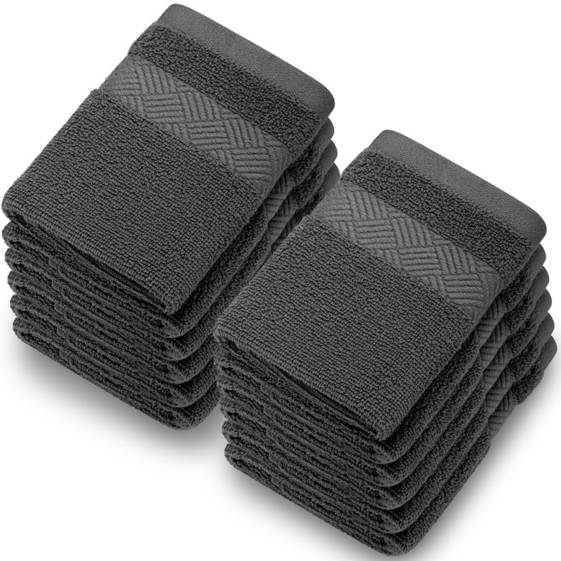 Cotton Washcloth, Gray