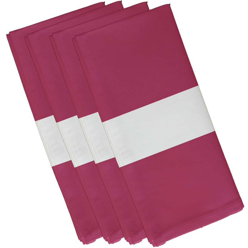 Ensemble de serviettes 4 pièces Woodmont, L 18 po x L 18 po, Joues roses