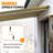 12x10FT Manual Retractable Awning, Full Opening Hand Crank Patio Canopy, Beige-125374559