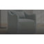 Fauteuil d'appoint rayé bleu spa Gaddis