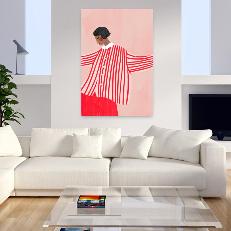Art contemporain, art contemporain abstrait, H 48 po x l 32 po