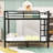 Metal Bunk Bed With Guardrails And Ladder-417149998-417150160