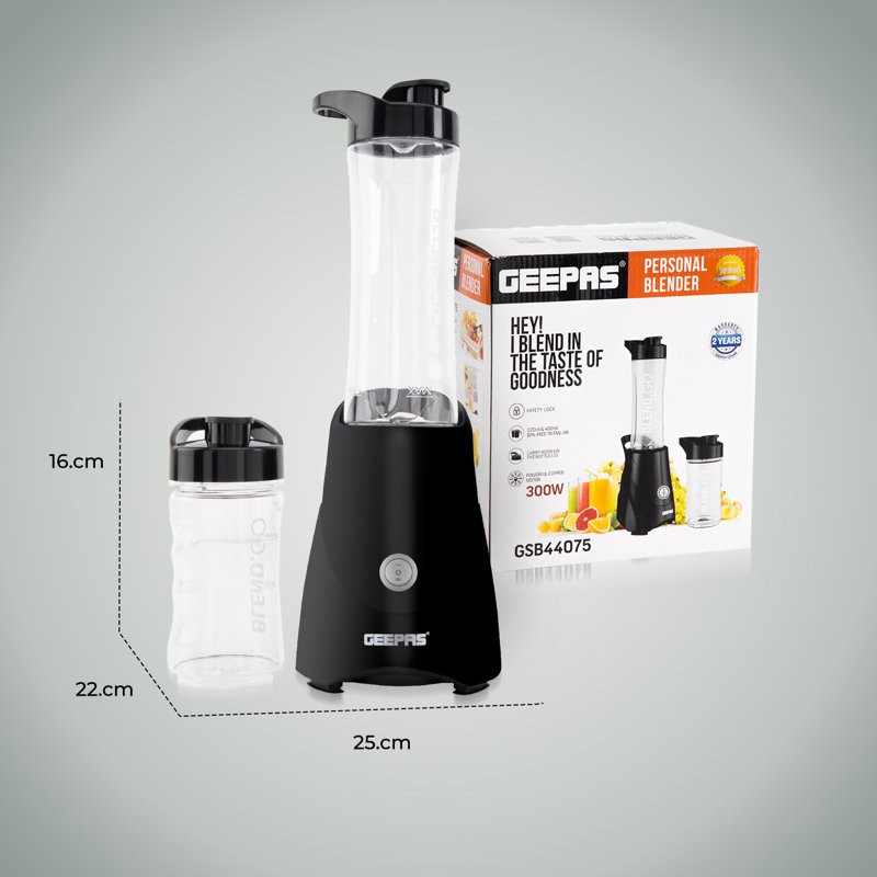 Geepas 2 Speed 19ml Personal Blender
