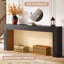 Console très longue 78,7 po, table d'entrée couleur bicolore avec base large et stable, table de canapé pour le couloir, le vestibule et le salon