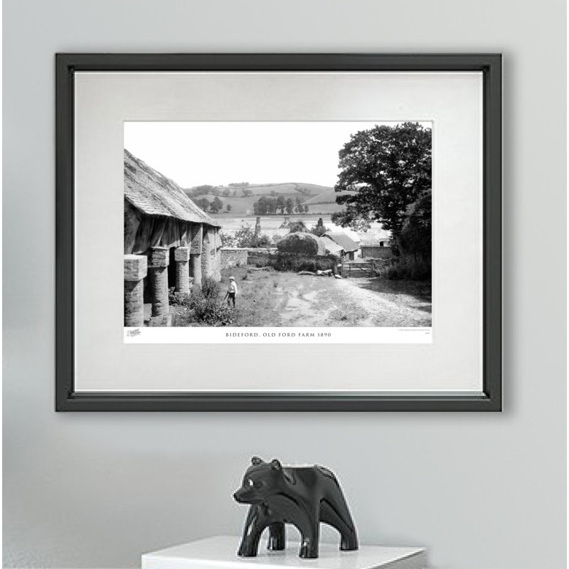 Bideford, Old Ford Farm 1890 - Single Picture Frame Print, 45cm H x 60cm W x 2.3cm D