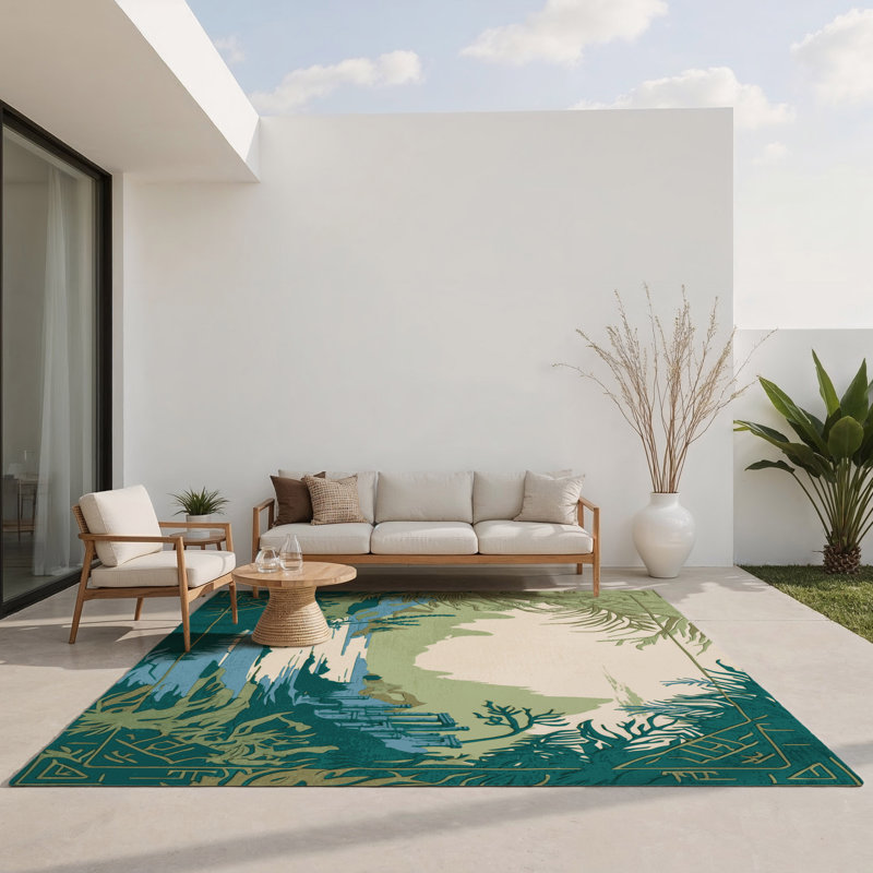 Hero’S Legacy Indoor And Outdoor Area Rug, Rectangle 1'6" x 2'6"