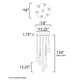 Aliene 7 Light Dimmable LED Pendant