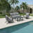 4-Piece Outdoor Metal Patio Conversation Set With Cushions-179149022
