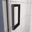 Porte de douche en verre, porte coulissante, avec verre trempé de 5/16 po, porte de douche