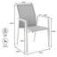 Chaise de patio empilable en aluminium Stemple, entièrement assemblée-1301259752-1328468132