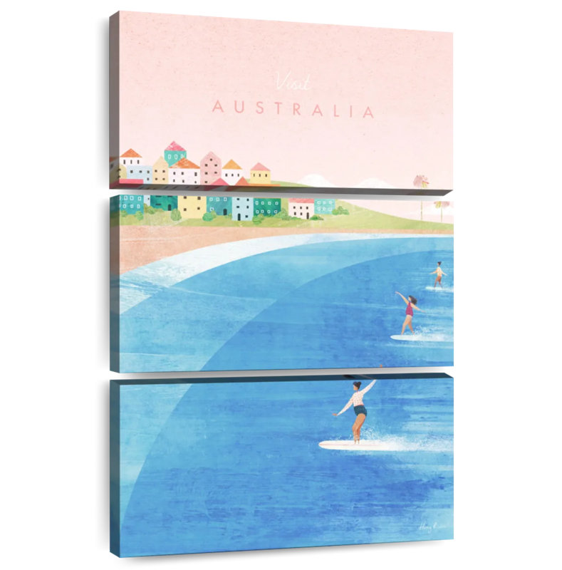 Affiche de voyage Masam, Australie, H 32 po x l 20 po