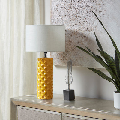 Lampe de table géométrique en céramique