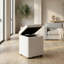 Tabouret haut de salon en cuir Pure