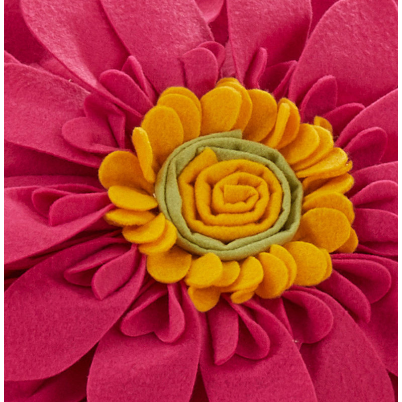 Housse et insert de coussin décoratif Fleur De Jardin, Fuchsia