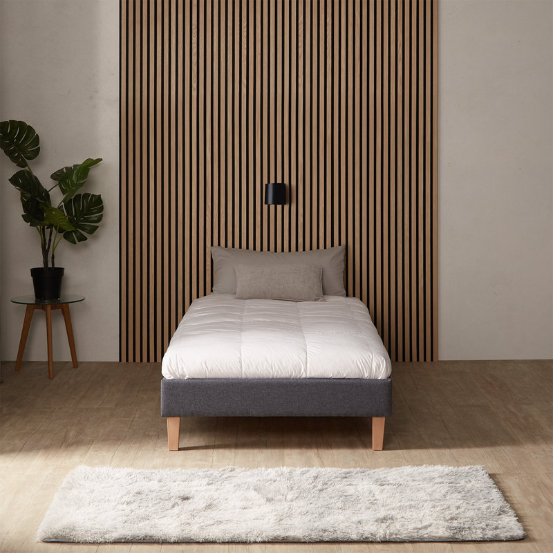 Dayna Upholstered Platform Bed, 90 x 200 cm