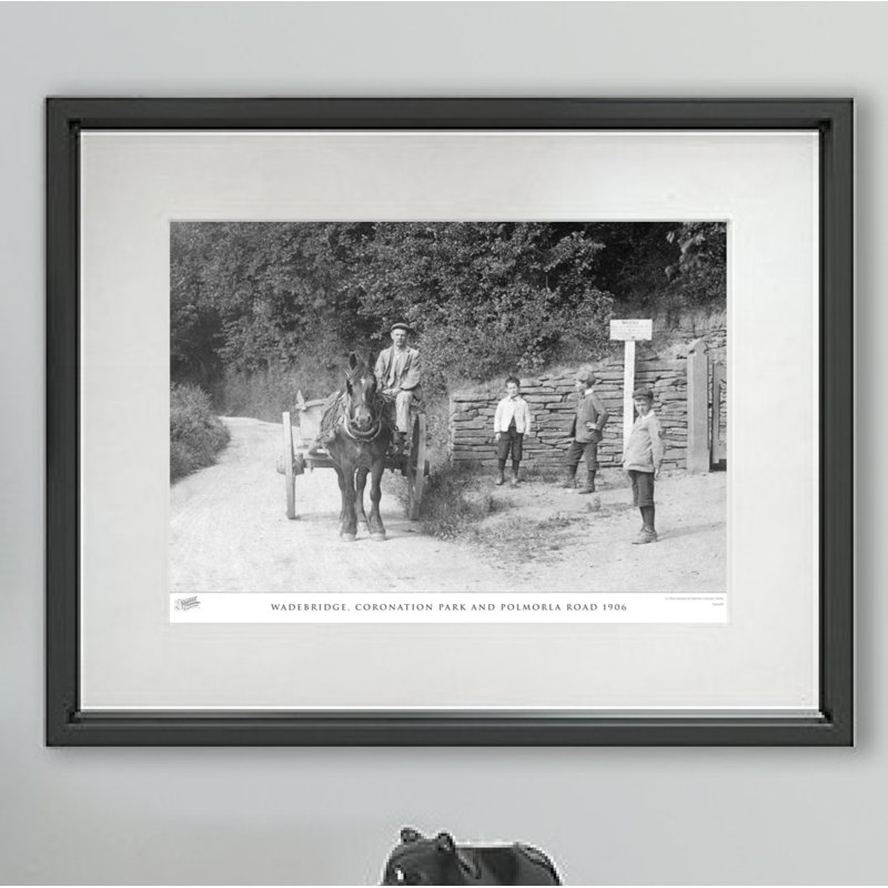 Wadebridge, Coronation Park And Polmorla Road 1906 by Francis Frith - Single Picture Frame Print, 45cm H x 60cm W x 2.3cm D