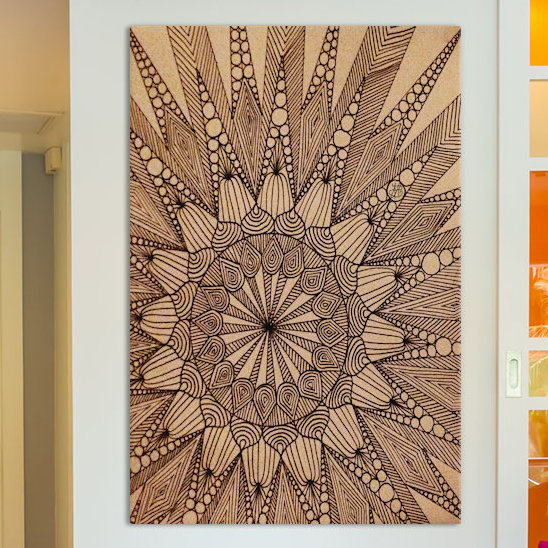 «Here Comes The Sun» par Angelika Parker - reproduction d'impression sur papier, H 12 po x l 8 po x P 0,75 po, Toile