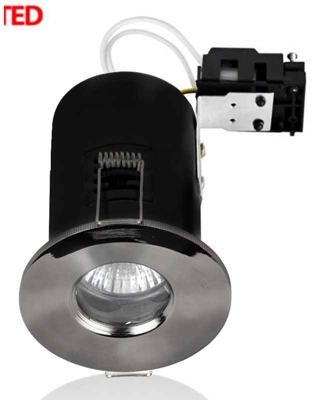 8.6cm Retrofit Downlight, Black Chrome, No Bulb
