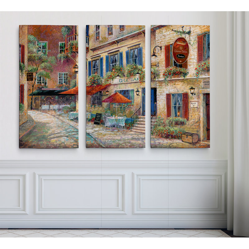 « la chasse galerie, », reproduction de peinture à l’acrylique à multiples images sur toile tendue, H 32 po x l 48 po