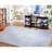 Harger Hand Tufted Wool/Viscose Geometric Rug in Blue-616729483