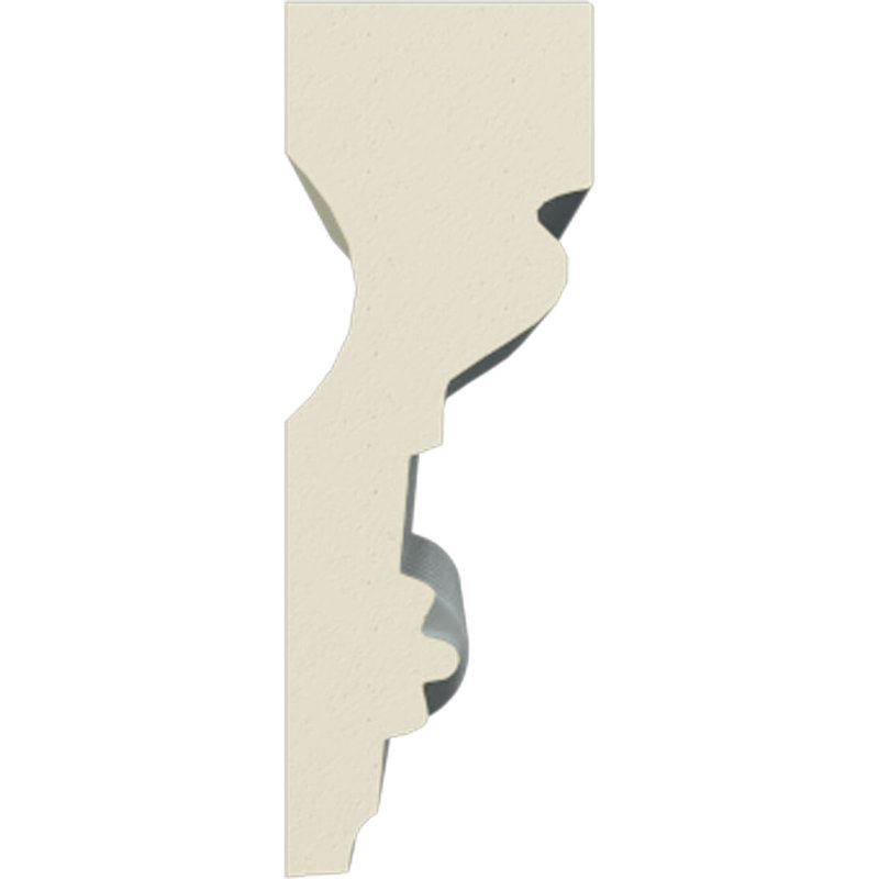 Windsor Rope White Polyurethane Crown Moulding Set