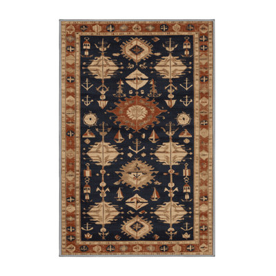 Tapis turc gris lavable à la machine