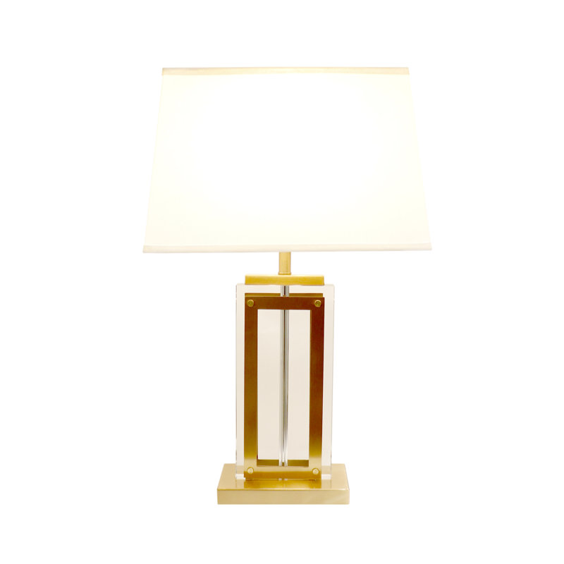 Astoria White and Gold Marble Base Table Lamp