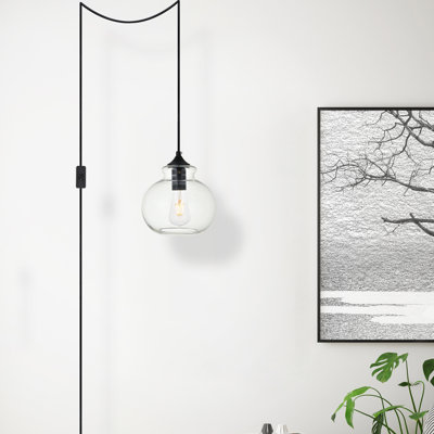 Luminaire suspendu simple à 1 lumière Blaklie
