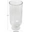 Porte-bougie nervuré en verre Perry and Grey