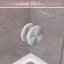 Porte de baignoire 60 D 58,5 à 60 po x H 62 po avec porte en verre trempé de 1/4 po (6 mm) et portes coulissantes doubles-101945239