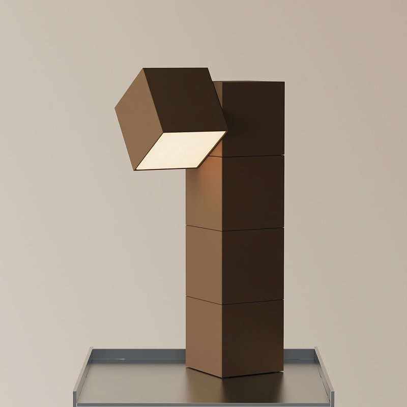 Analog Task Light, Walnut