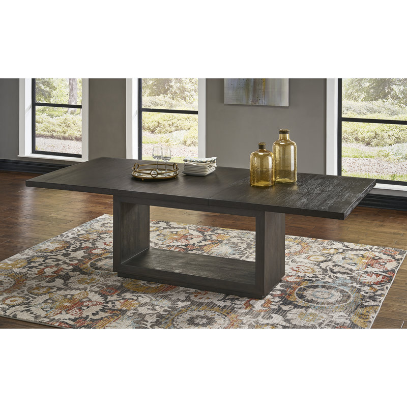 Extendable Acacia Solid Wood Dining Table