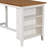 5 Pieces Counter Height Rustic Farmhouse Dining Room Wooden Bar Table Set with 4 Chairs-1532981304-1532981307-1532981306