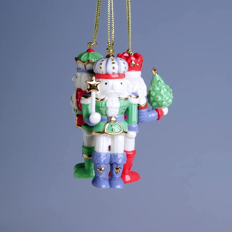 Nutcracker 3-Piece Ornament Set