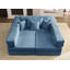 Ensemble de canapé de salon modulaire en forme de L avec 6 coussins, ensemble de canapé modulaire rembourré surdimensionné DIY-1588209571