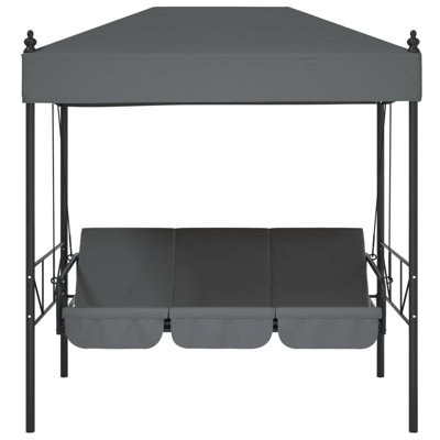 Arlmont & Co. Patio Swing Bench With Canopy Steel